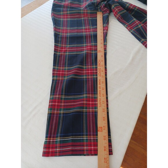 Talbots NWT plaid Hampshire ankle pants 10P woolblend trousers party holiday - Picture 10 of 10